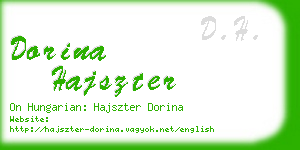 dorina hajszter business card